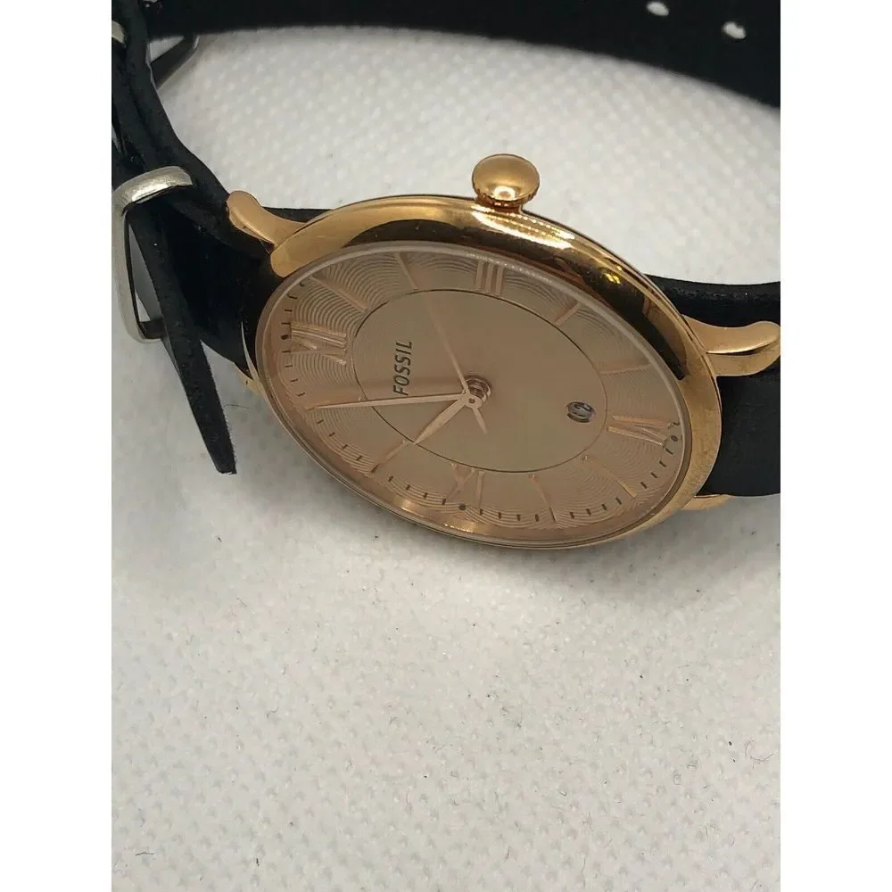 Fossil ES3707 Women Leather Analog Dial Quartz Wrist Watch W/ Custom Band LP234